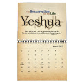 2021 YESHUAイエス·ユダヤ人の名前クリスチャン·メシア カレンダー (3月 2027)