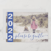 2022おもしろいやさしい写真青 シーズンカード (正面/裏面)