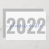 2022おもしろいクリスマス・ホリデー・カードをお願い シーズンカード (正面/裏面)