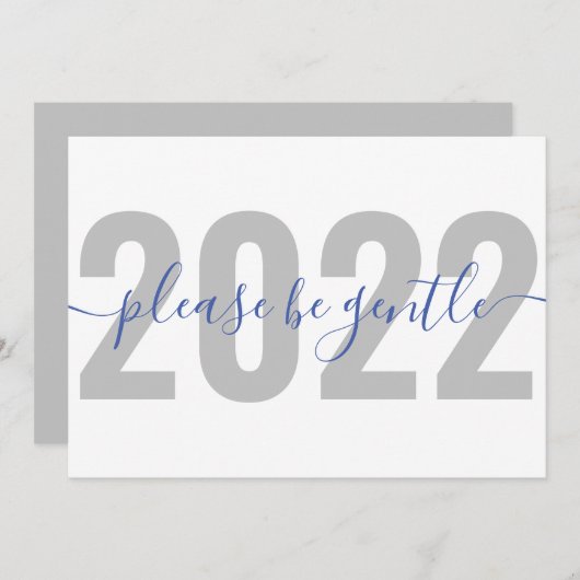 2022おもしろいクリスマス・ホリデー・カードをお願い シーズンカード (正面/裏面)