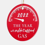 2022おもしろい年にガスを供給できなかった セラミックオーナメント (左)