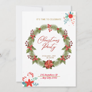 2022おもしろい年の新年のパーティー。 招待状