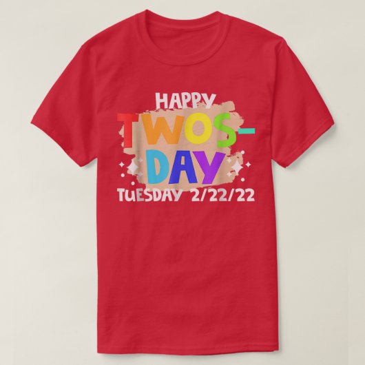 2022おもしろい年2月22日2022 02222022 Tシャツ (デザイン正面)