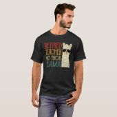 2022おもしろい退職した先生退職ウォー男性へム Tシャツ (正面フル)