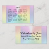 2022きらめくカレンダーby Janz Business Card 名刺 (正面/裏面)