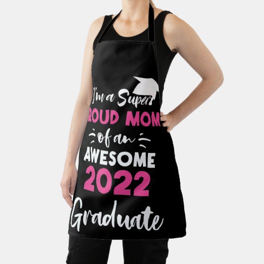 2022すごい年卒業誇りを持った院生の母クラス エプロン (インサイチュ)