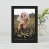 2022とフォトブラックで卒業 招待状 (スタンド正面)