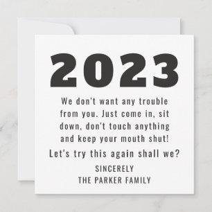 2022もう一度お試しください  新年おめでとう シーズンカード