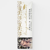 2022エレガント年金ゴールド紙吹雪大学院写真 横断幕 (縦)