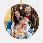 2022カスタムモダンScriptファミリ写真名 セラミックオーナメント (裏面)