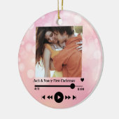 2022カスタム年たった今結婚しました第1回新婚ミセス セラミックオーナメント (左)