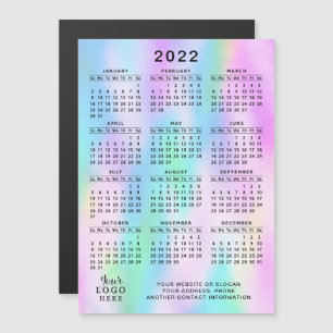2022カレンダー磁石ホログラフィフェイクックガーリーー