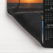 2022カレンダー3フォトコラージモノグラムブラック マウスパッド (コーナー)