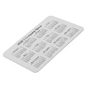 2022カレンダー（会社名グレー） マグネット (左側)