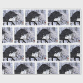 2022クリスマスウマ ラッピングペーパー (フラット)