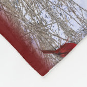 2022クリスマスウマ – 背景の色を変更 フリースブランケット (角)