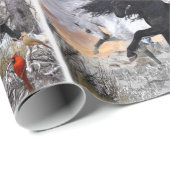 2022クリスマスウマver2ラッピング紙 ラッピングペーパー (ロールコーナー)