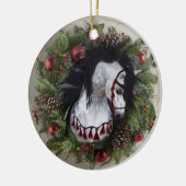 2022クリスマスホースオーナメント両面 セラミックオーナメント (左)