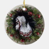 2022クリスマスホースオーナメント両面 セラミックオーナメント (裏面)