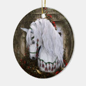 2022クリスマスホース2オーナメント両面 セラミックオーナメント (左)