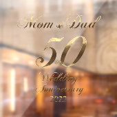 2022ゴールデン結婚50周年記念パーティー保護者 ウィンドウサイン (シート2)