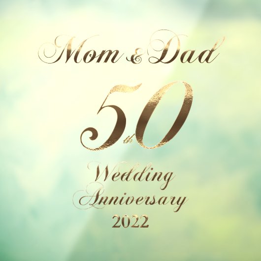 2022ゴールデン結婚50周年記念パーティー保護者 ウィンドウサイン (シート3)