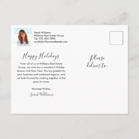 2022ゴールデン鍵ス実在エテートホリデーハガキ シーズンポストカード (裏面)