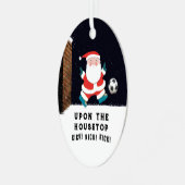 2022サッカー収集可能セラミックオーナメント メタルオーナメント (正面左)