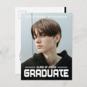 2022スクリプモダントはっきりした白黒フォトグラード 案内ポストカード (正面/裏面)