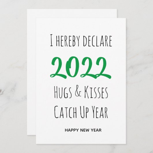 2022ハグとキス |新年 (正面/裏面)