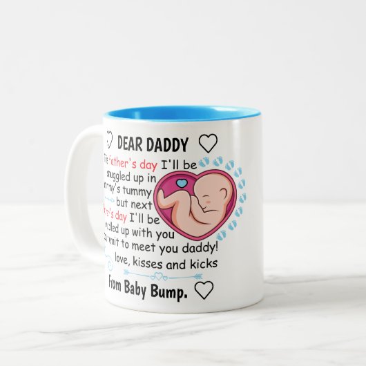 2022パーソナライズされた年の長男の日 ツートーンマグカップ (正面左)