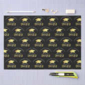 2022パーソナライズされた年クラスの黒い金ゴールド 薄葉紙 (クラフト)