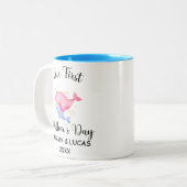 2022パーソナライズされた年初の母の日、カスタム写真 ツートーンマグカップ (正面左)