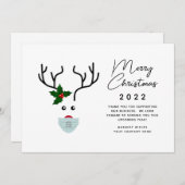 2022ビジネスロゴクリスマストナカイのお客様 シーズンカード (正面/裏面)