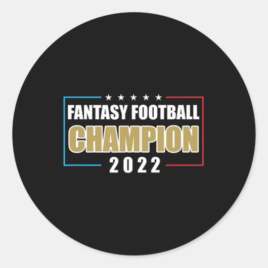 2022ファンタジーサッカーチャンピオンUSAサッカー ラウンドシール (正面)