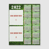 2022フォトカレンダパーソナライズされたー冷蔵庫用マグネット (正面)