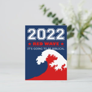 2022ミッドterms RED WAVE聖書的になる ポストカード