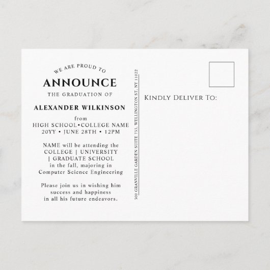 2022ミニマモダンリスト書道3写真グラード 案内ポストカード (裏面)