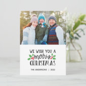 2022メリークリスマスフォトホリデーカード シーズンカード (スタンド正面)