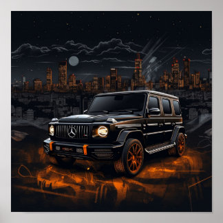 2022メルセデスAMG G63 GクラスGワゴンラグジュアリーSUV ポスター