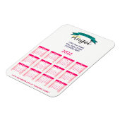 2022ロゴブランドピンクのカレンダー マグネット (左側)