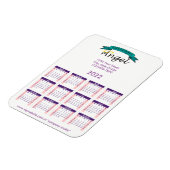 2022ロゴブランド紫カレンダー マグネット (左側)