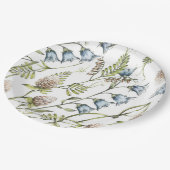 2022ワイルドフラワー卒業パーティー紙プレート ペーパープレート (アングル)