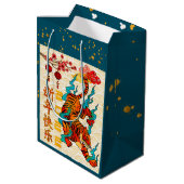 2022中国の年の青新年 ミディアムペーパーバッグ (裏面アングル)