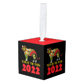 2022中国の年 キューブオーナメント (正面アングル)
