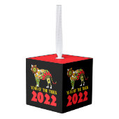 2022中国の年 キューブオーナメント (裏面アングル)
