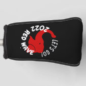 2022中期赤波行こう ゴルフヘッドカバー (正面)