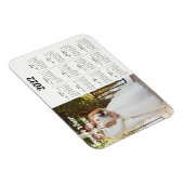 2022写真パーソナライズされたカレンダー水平 マグネット (右側)