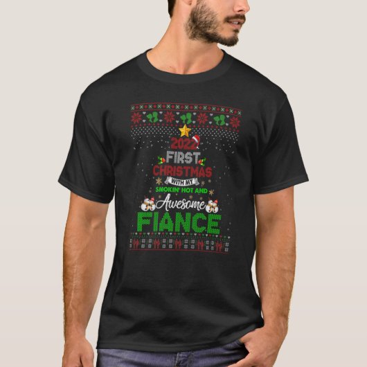 2022初めてのクリスマスと私の喫煙熱と婚約者 Tシャツ (正面)