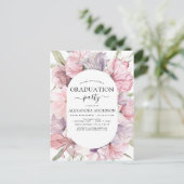 2022卒業ボホダスティピンクパープル招待状 ポストカード (スタンド正面)